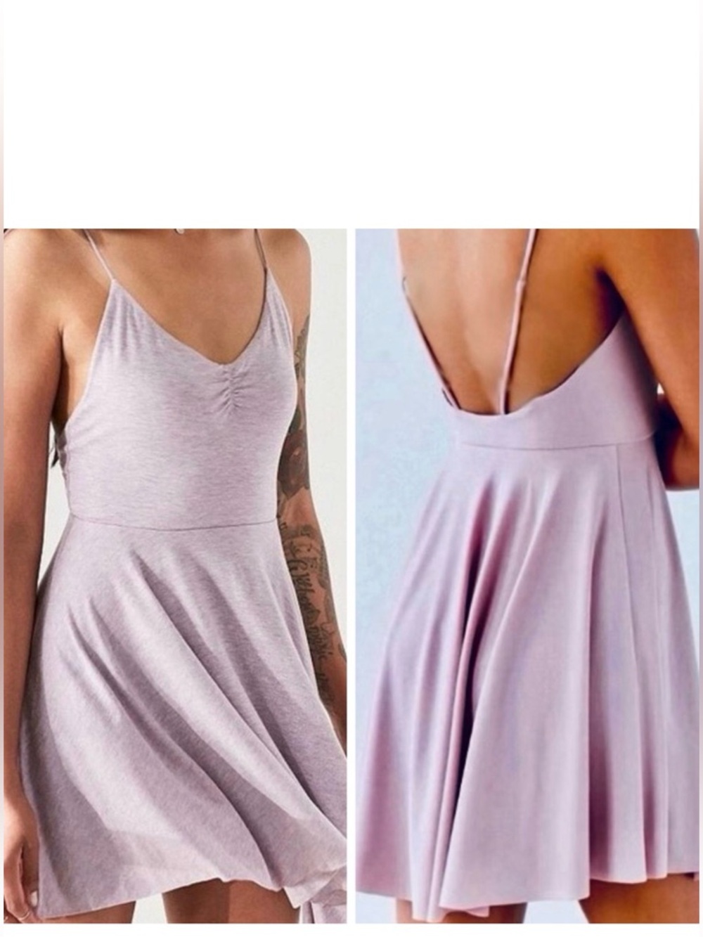 KIMCHI BLUE Lavender Purple Ballerina Knit Mini Dress